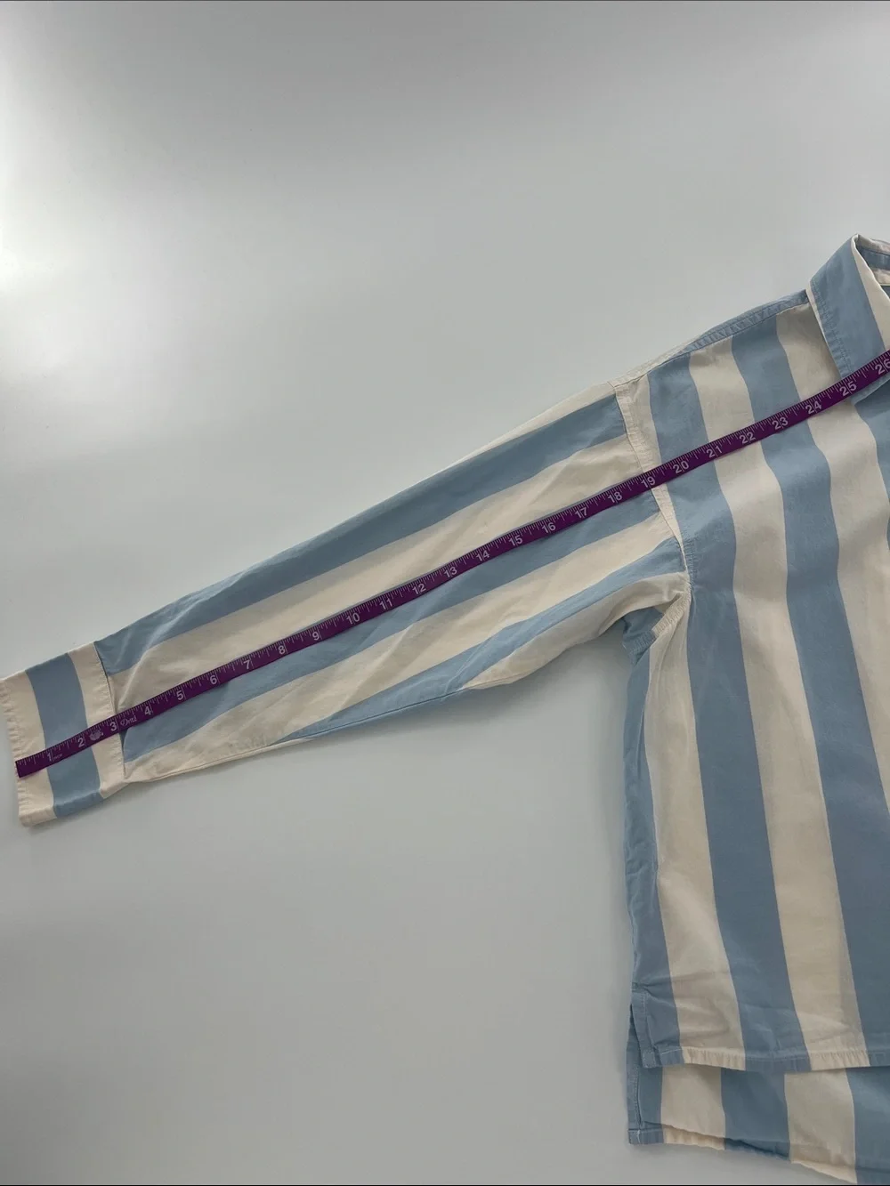 J Crew Relaxed Fit Cropped Shirt in Barlow Stripe coastal academia preppy office